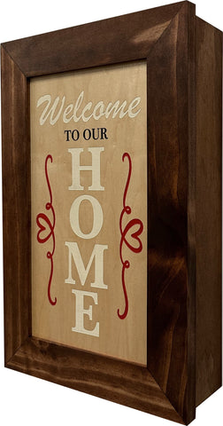 Wood Secure Gun Safe Welcome to our Home Wall Decor (Red Oak) Wood Secure Gun Safe Welcome to our Home Wall Decor (Red Oak)