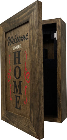 Wooden Secure Gun Safe Welcome to our Home Wall Decor (Jacobean) Wooden Secure Gun Safe Welcome to our Home Wall Decor (Jacobean)