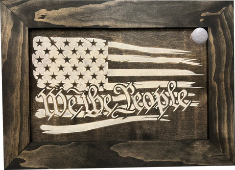 American Flag Gun Cabinet We The People Decorative and Secure Hidden Gun Safe (Black and White) American Flag Gun Cabinet We The People Decorative and Secure Hidden Gun Safe (Black and White)