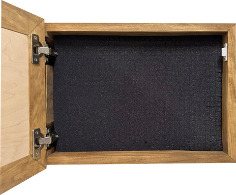 American Flag Gun Cabinet We The People Decorative and Secure Hidden Gun Safe (Natural) American Flag Gun Cabinet We The People Decorative and Secure Hidden Gun Safe (Natural)