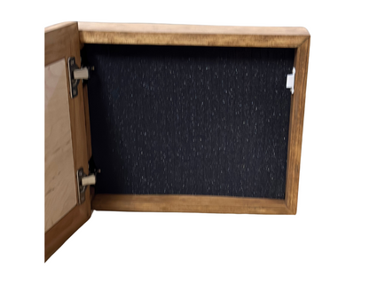 Wild Horses Gun Safe - Recessed In Wall or Wall Mounted Decorative Secure Gun Cabinet