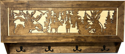 Coat Rack Hidden Gun Storage - Moose In The Woods