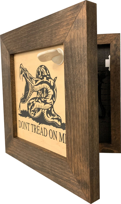 Second Amendment Hidden Gun Safe, 2nd Amendment DONT TREAD ON ME Concealment Shelf