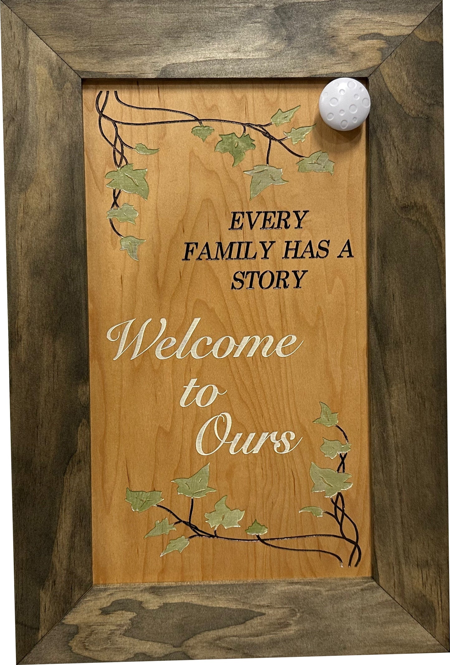 Wooden Gun Safe Wall Mountable Decoration Every Family Has a Story Welcome to Ours …