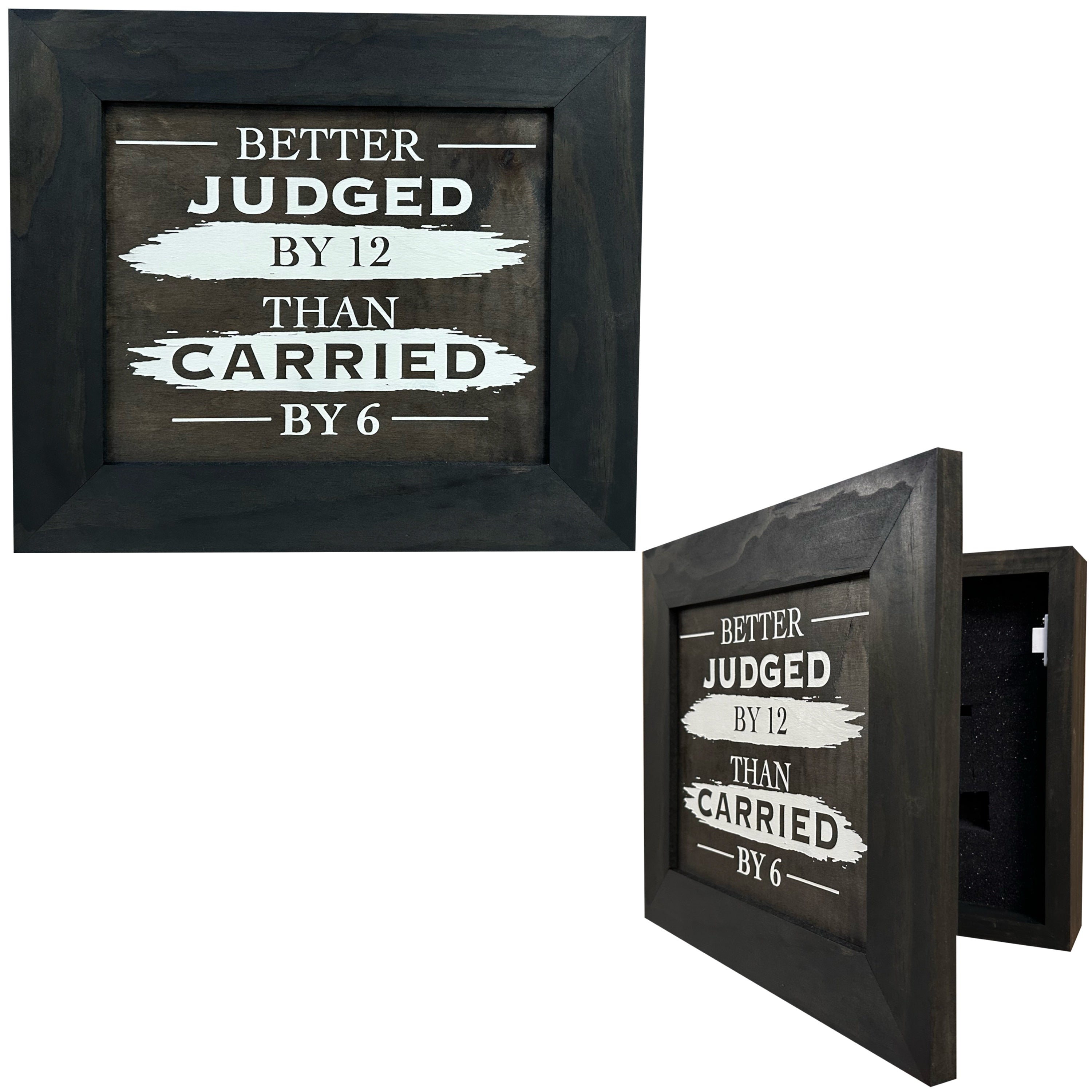 Judjd Judged by 12 Hidden Gun Cabinet - Recessed In Wall or Mount On The Wal ...