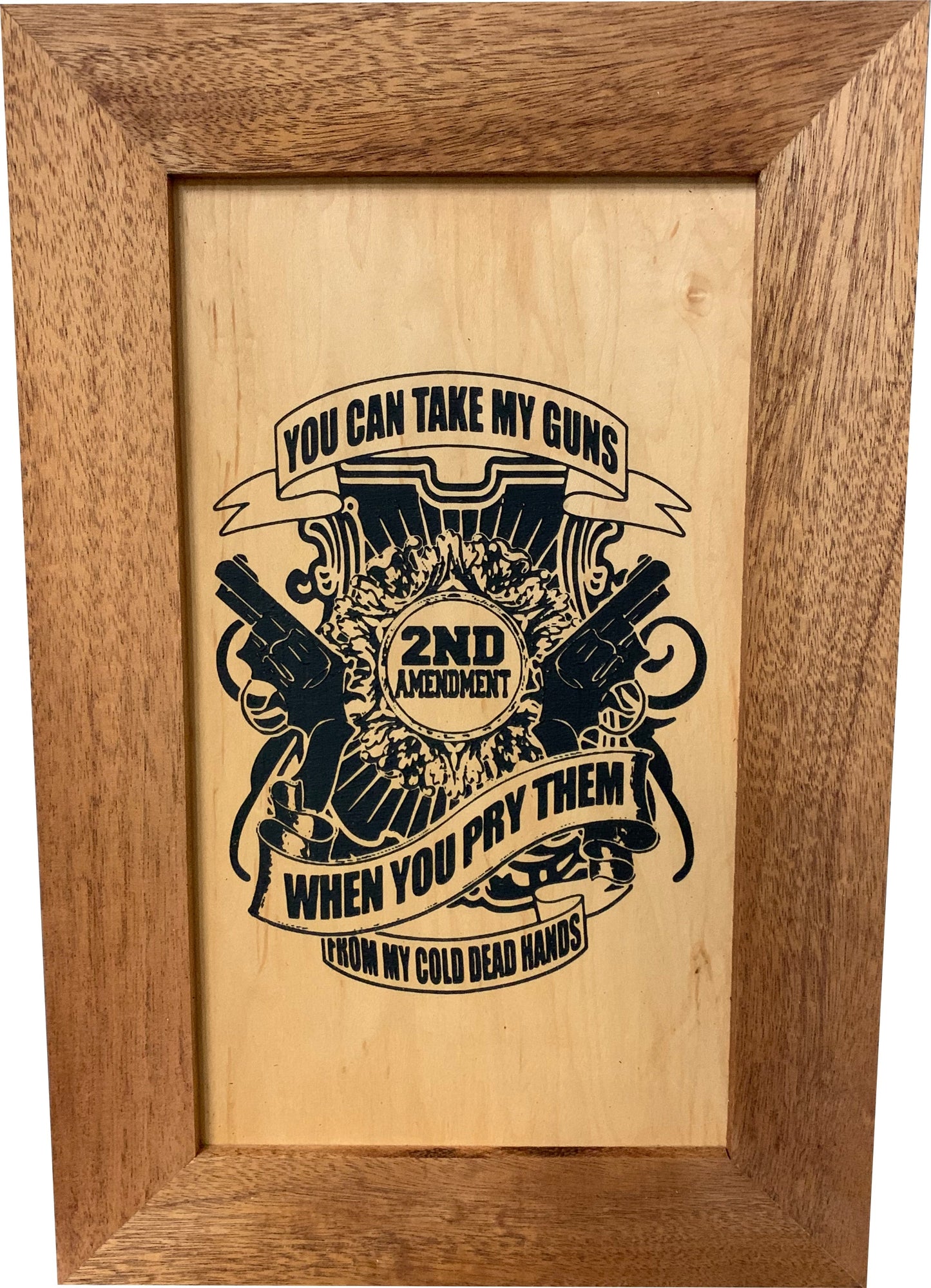 2nd Amendment Take My Guns Hidden Gun Storage Firearm Concealment Wall Decor